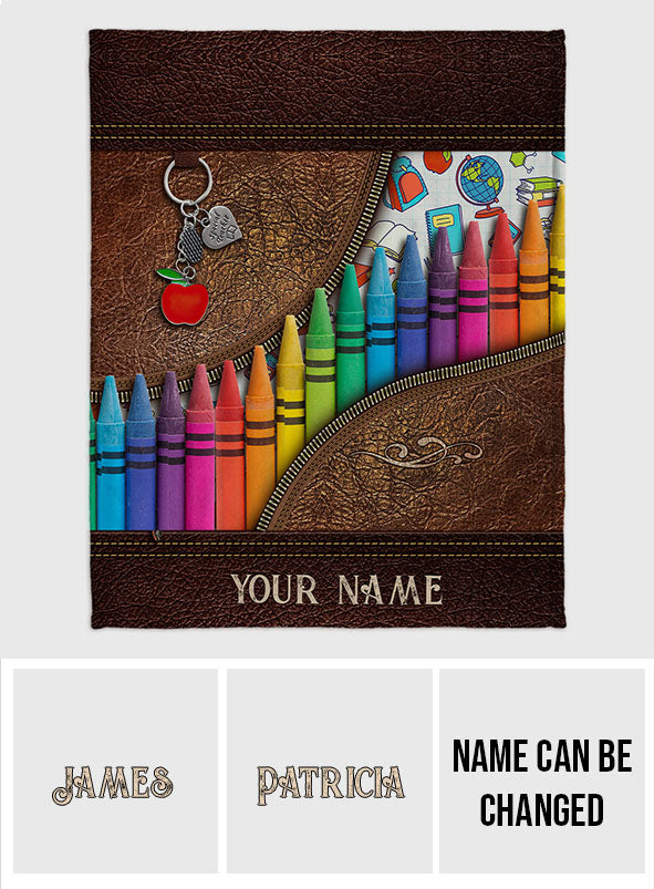 Teach Love Inspire - Personalized Teacher Blanket