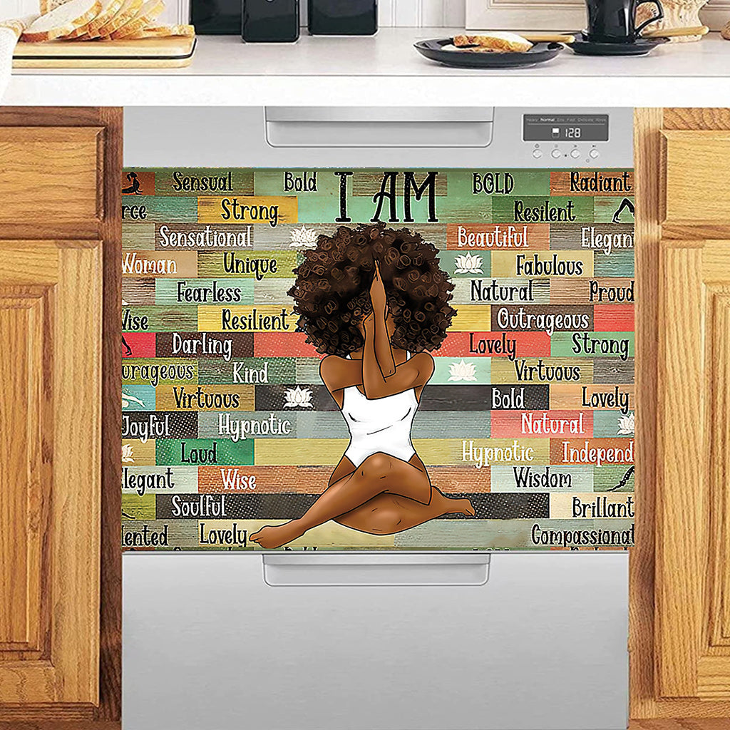 I Am - African American Dishwasher Cover