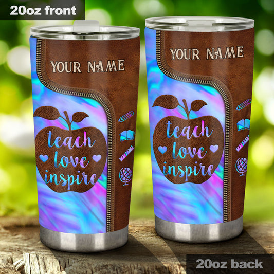 Teach Love Inspire - Personalized Teacher Tumbler