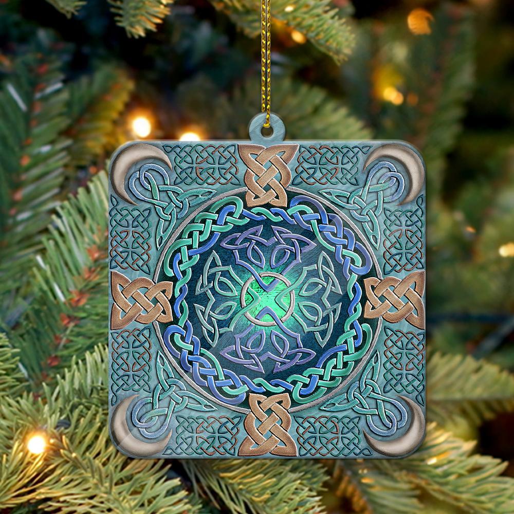 Celtic Eye Of The World - Witch Ornament (Printed On Both Sides) 1022