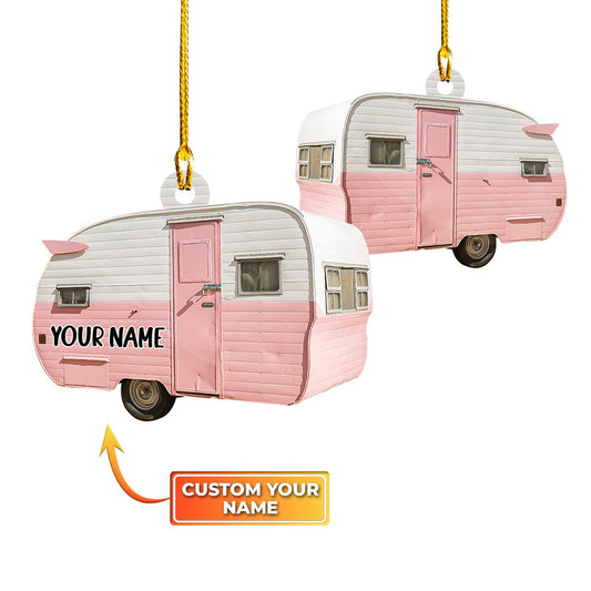 Camping RV - Personalized Camping Ornament (Printed On Both Sides) 1022