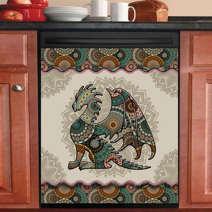 Mandala Dragon Pattern - Dragon Dishwasher Cover