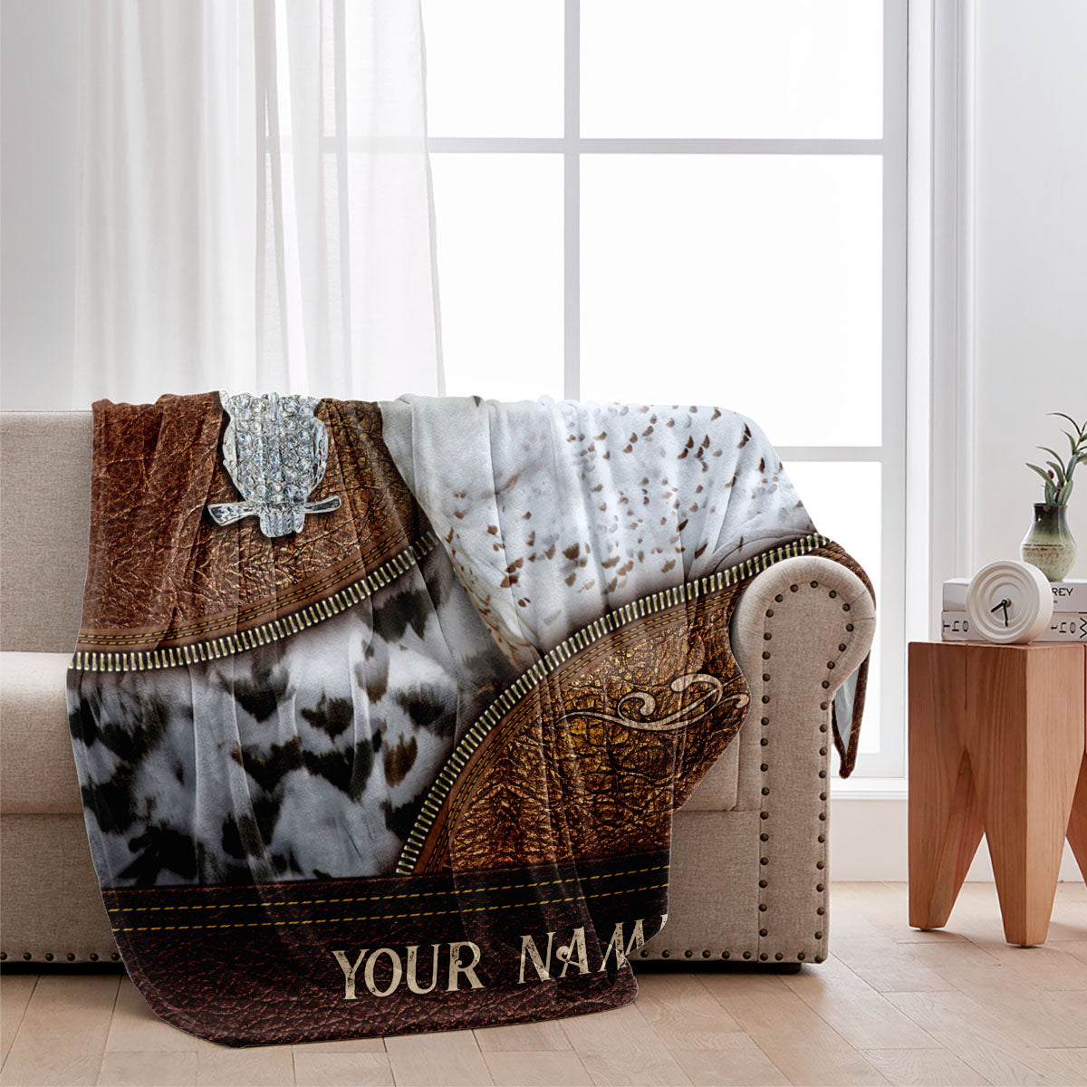 Snowy Owl - Personalized Owl Blanket