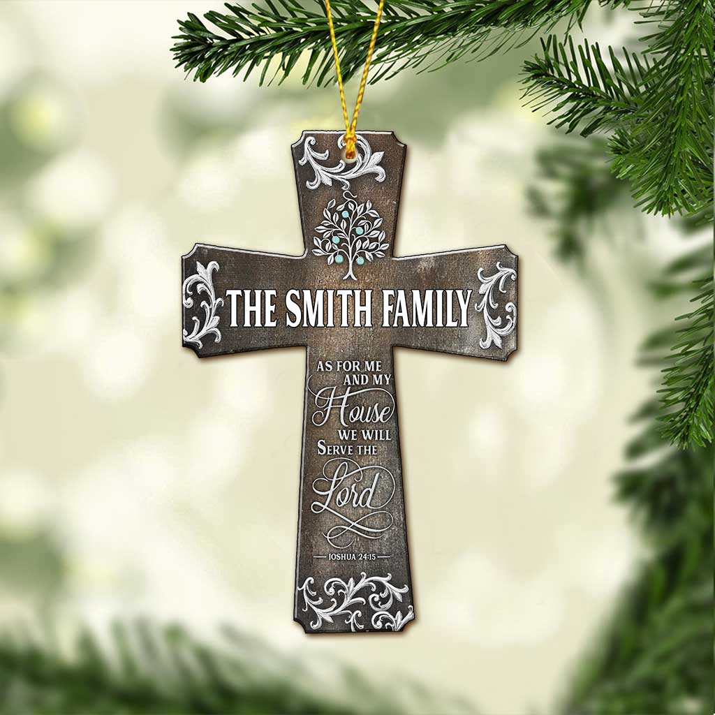 We Will Serve The Lord - Personalized Christian Ornament