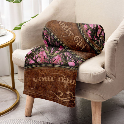 Country Girl - Personalized Hunting Blanket