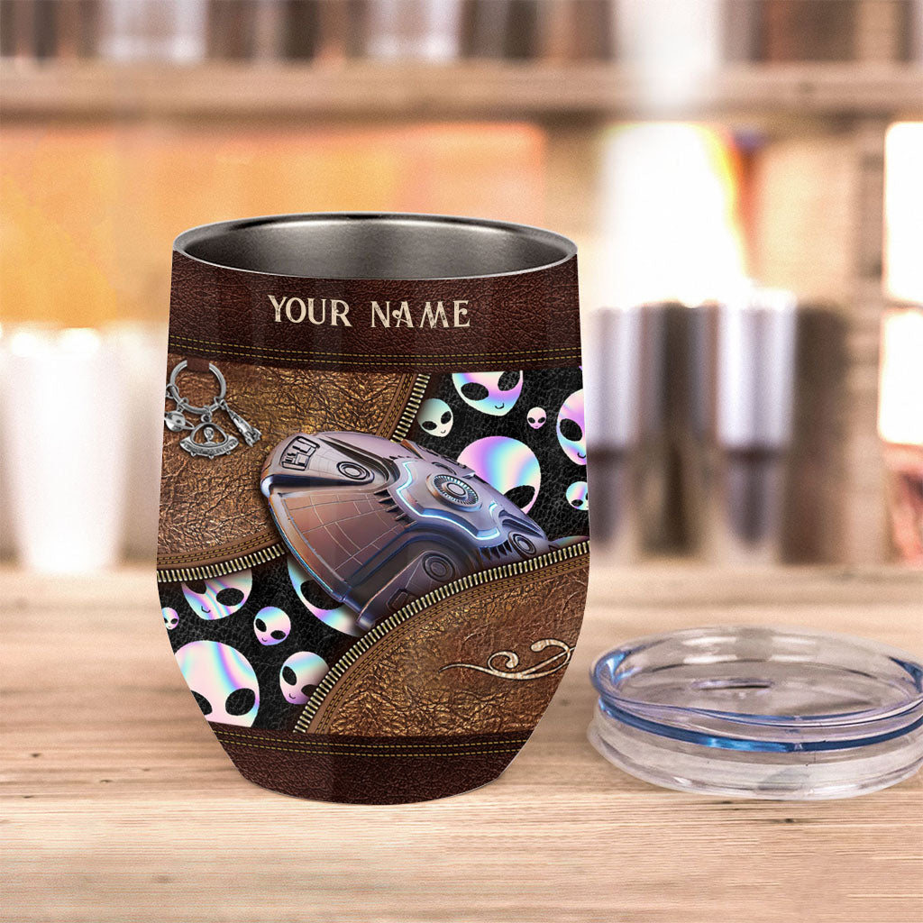Believer - Personalized Alien Wine Tumbler