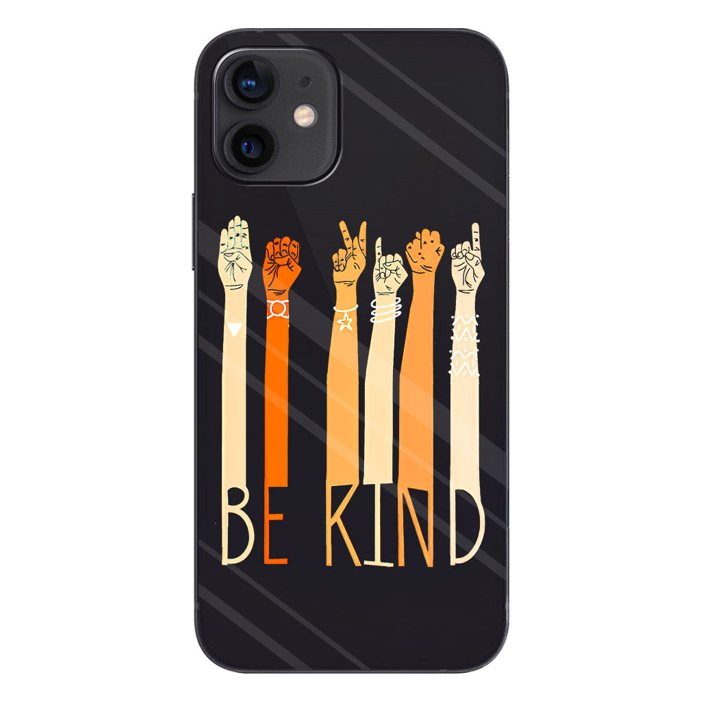 Be Kind - ASL Clear Phone Case