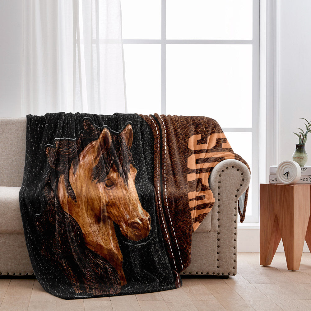 Ride More Worry Less - Personalized Horse Blanket