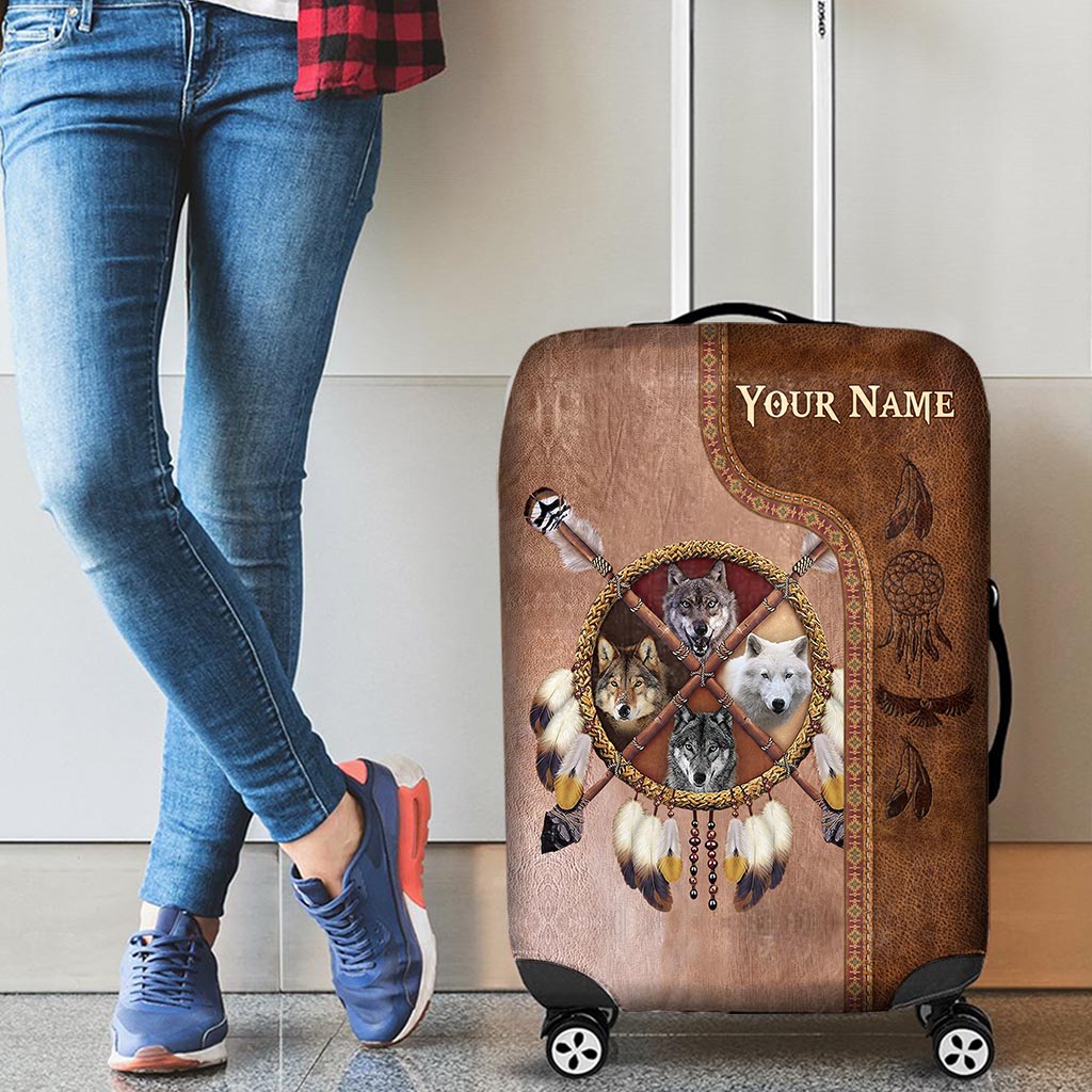 Native Blood - Personalized American Indian Luggage Cover