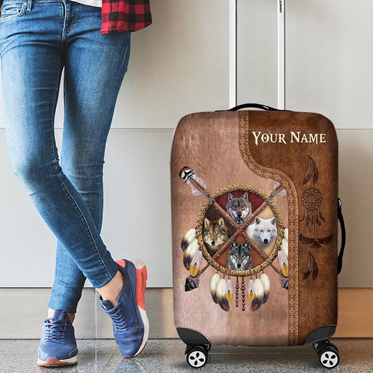 Native Blood - Personalized American Indian Luggage Cover