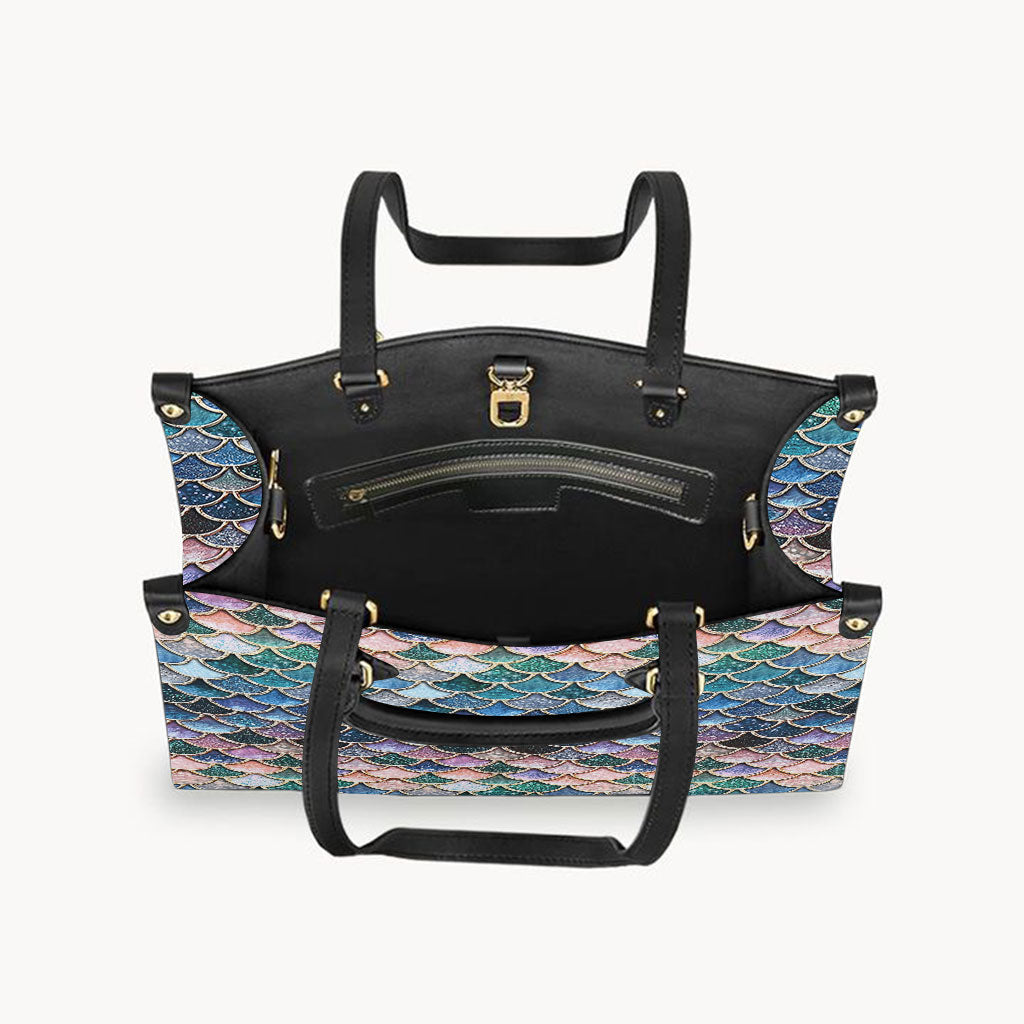 Mermaid Scales - Mermaid Leather Handbag