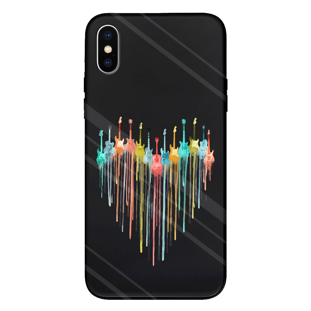 Colorful Guitars - Guitar Clear Phone Case