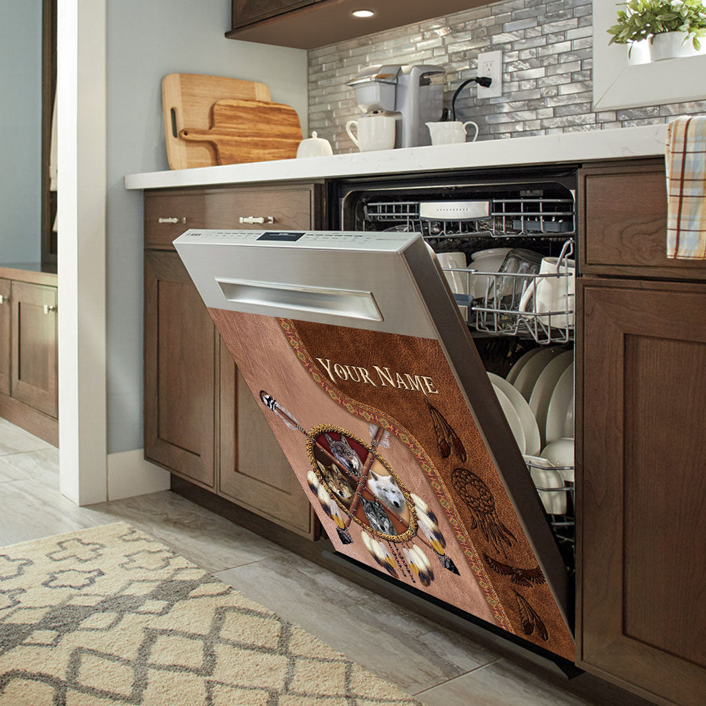 Native Blood - Personalized American Indian Dishwasher Cover