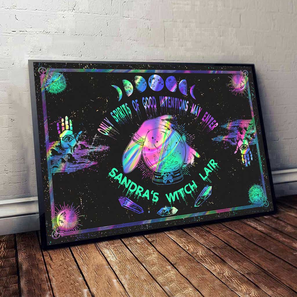 Only Spirits Of Good Intentions May Enter - Personalized Witch Canvas And Poster