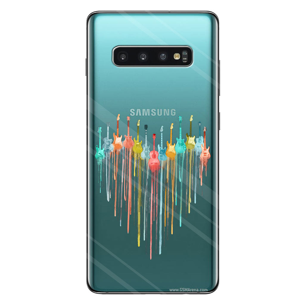 Colorful Guitars - Guitar Clear Phone Case