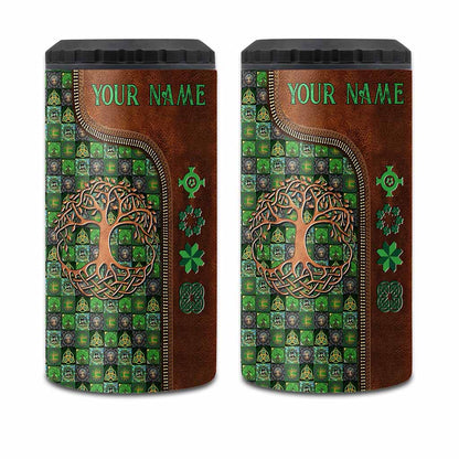 Tree Of Life - Personalized Irish Can Cooler