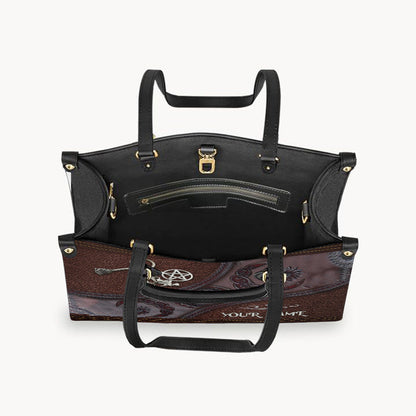 Triple Moon - Personalized Witch Leather Handbag