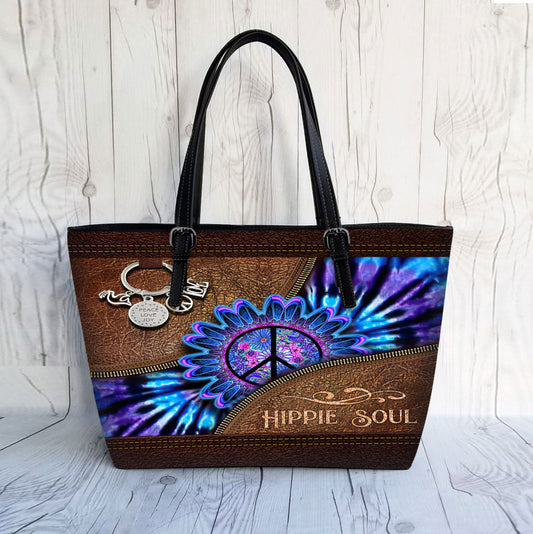 Peace Love Joy - Hippie Leather Bag