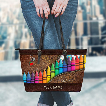 Teach Love Inspire - Personalized Teacher Leather Bag