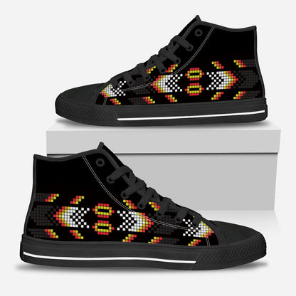 Native Pattern - American Indian High Top Shoes