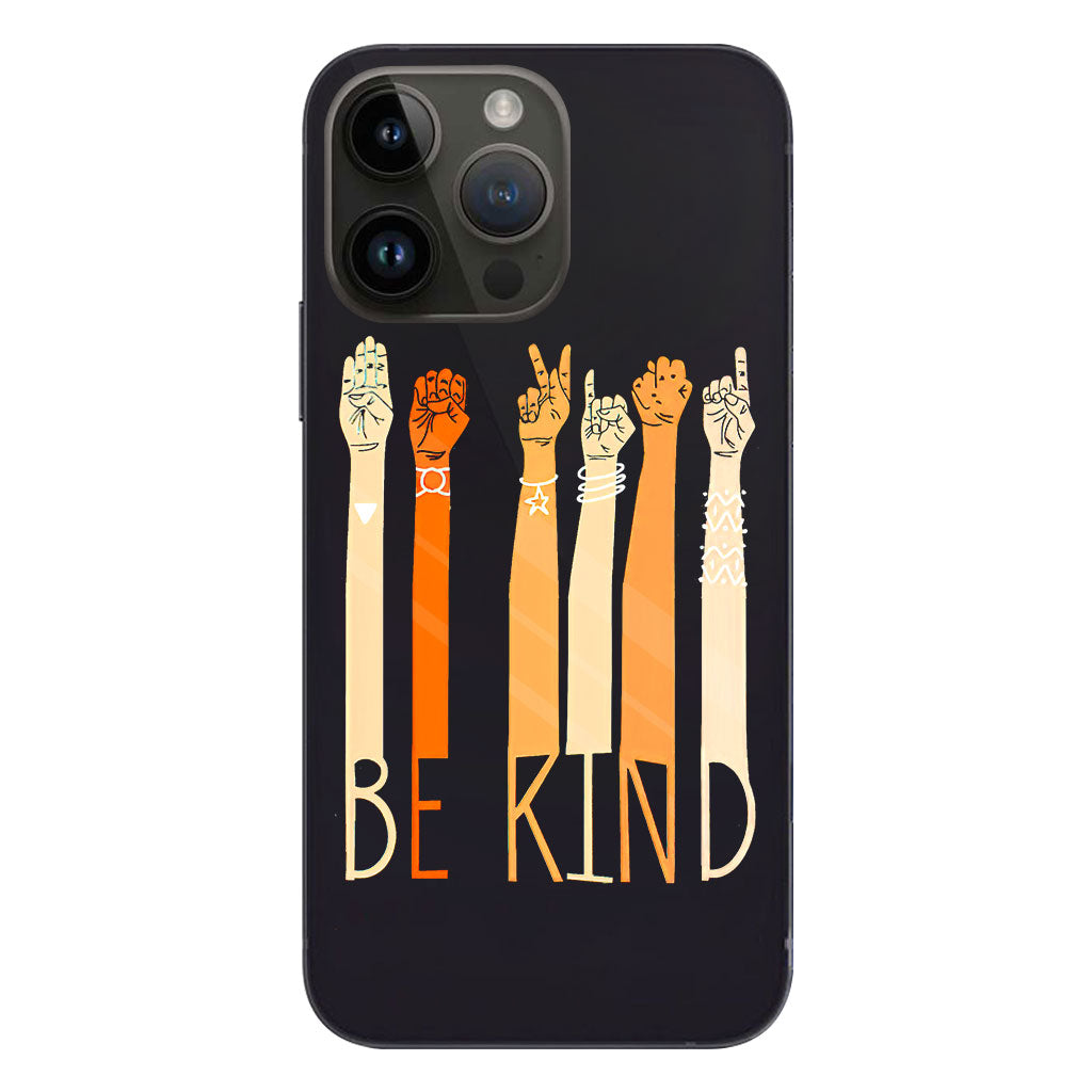 Be Kind - ASL Clear Phone Case