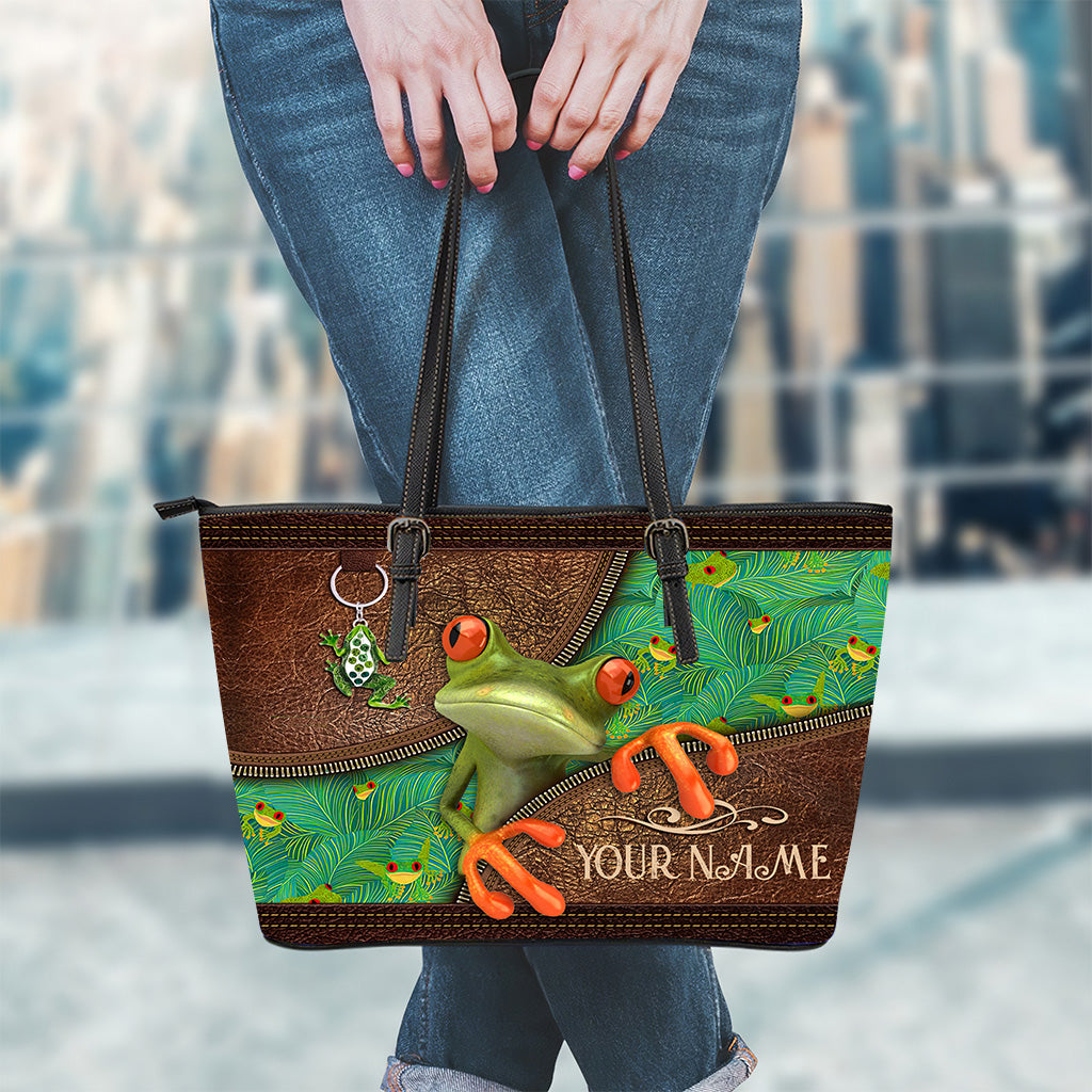 Love Frog - Personalized Frog Leather Bag