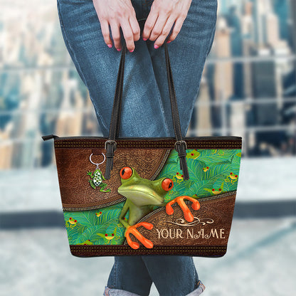 Love Frog - Personalized Frog Leather Bag