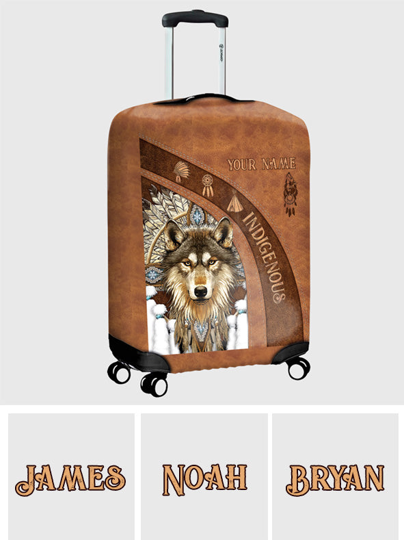 Indigenous - Personalized American Indian Luggage Cover