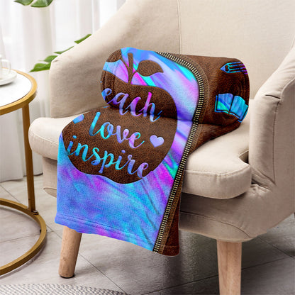 Teach Love Inspire - Personalized Teacher Blanket