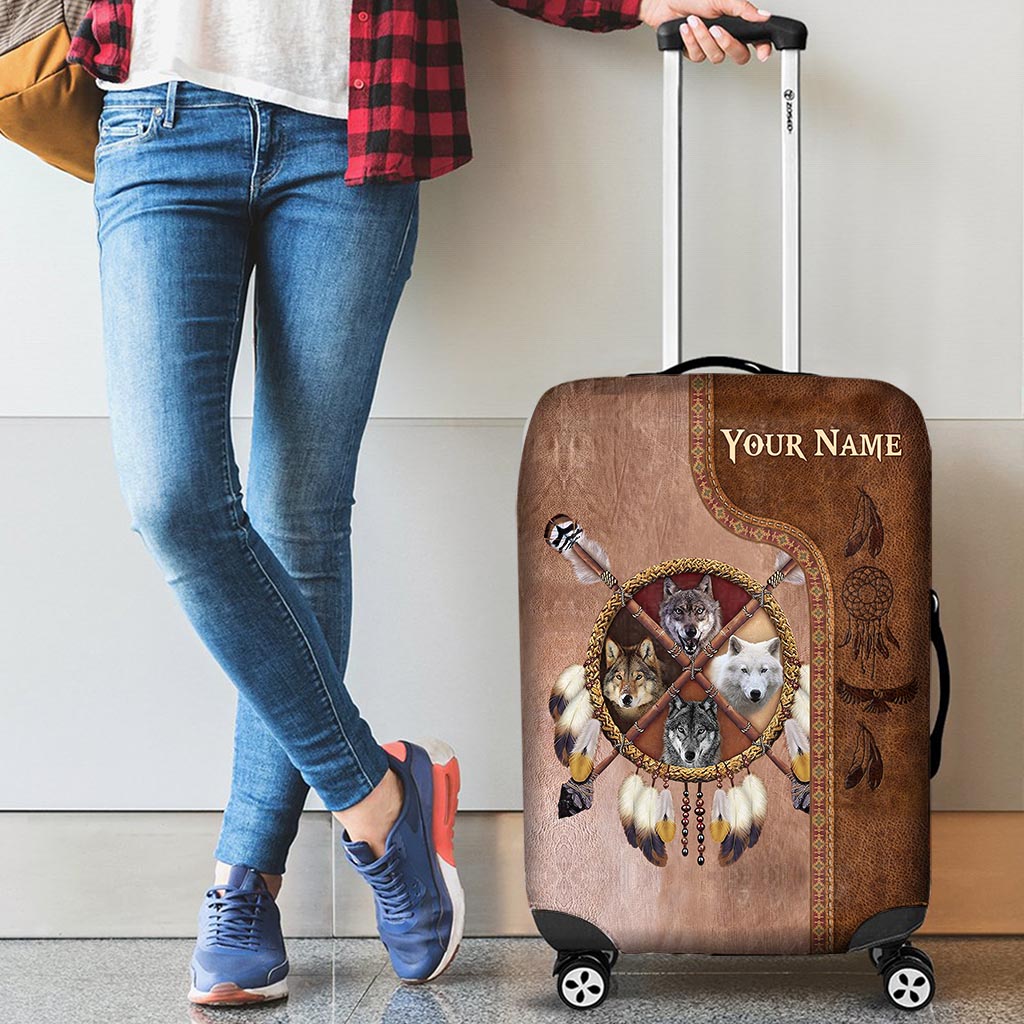 Native Blood - Personalized American Indian Luggage Cover