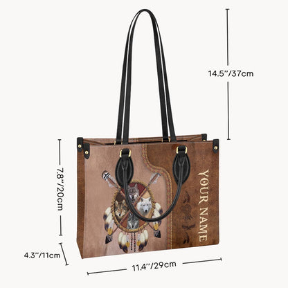 Native Blood - Personalized American Indian Leather Handbag