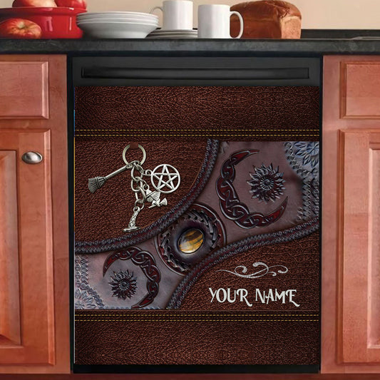 Triple Moon - Personalized Witch Dishwasher Cover
