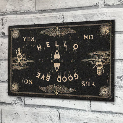 Hello Goodbye - Witch Rectangle Metal Sign