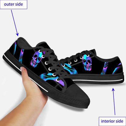 Love Skull - Personalized Skull Low Top Shoes