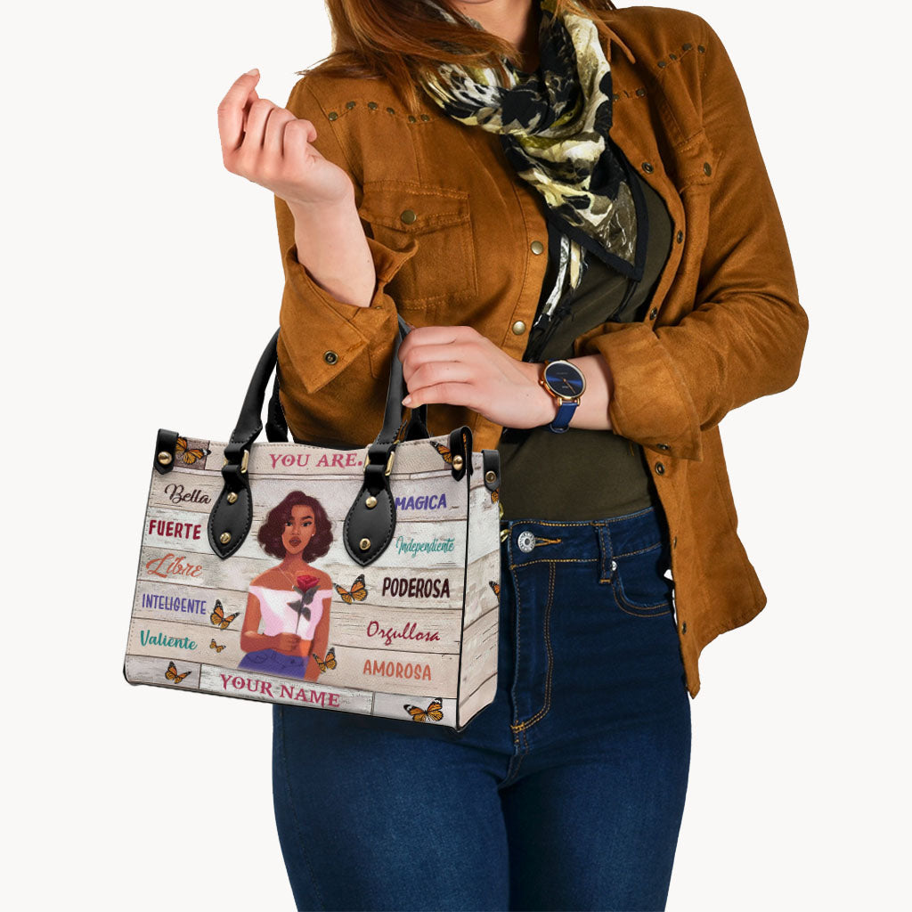 You Are - Personalized Latina Women Leather Handbag