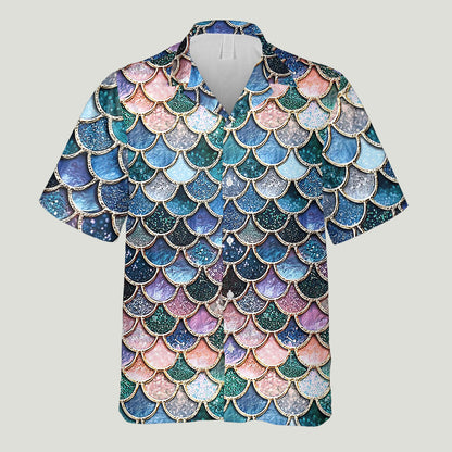 Mermaid Scales - Mermaid Hawaiian Shirt