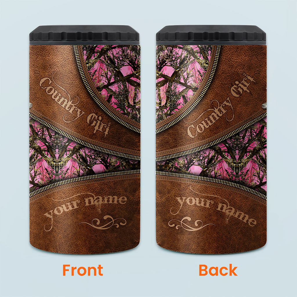 Country Girl - Personalized Hunting Can Cooler