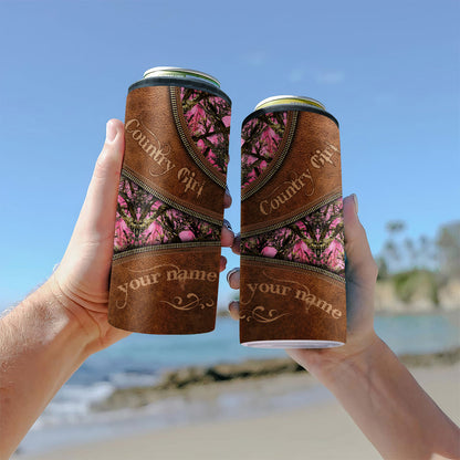 Country Girl - Personalized Hunting Can Cooler