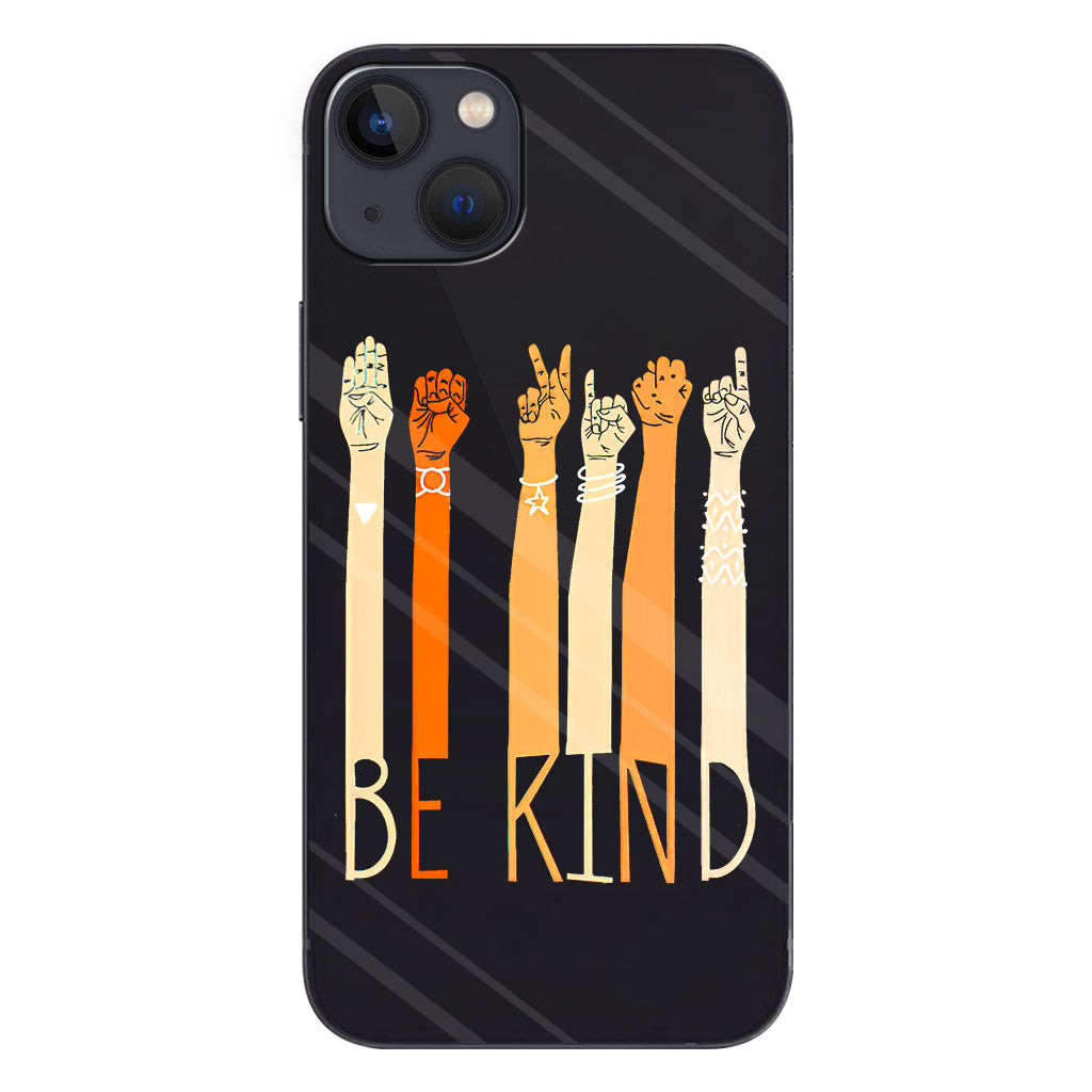Be Kind - ASL Clear Phone Case