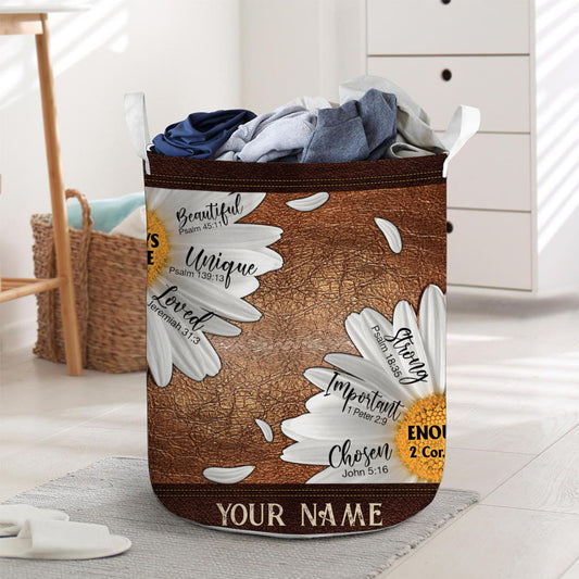 God Says You Are - Personalized Christian Storage Basket