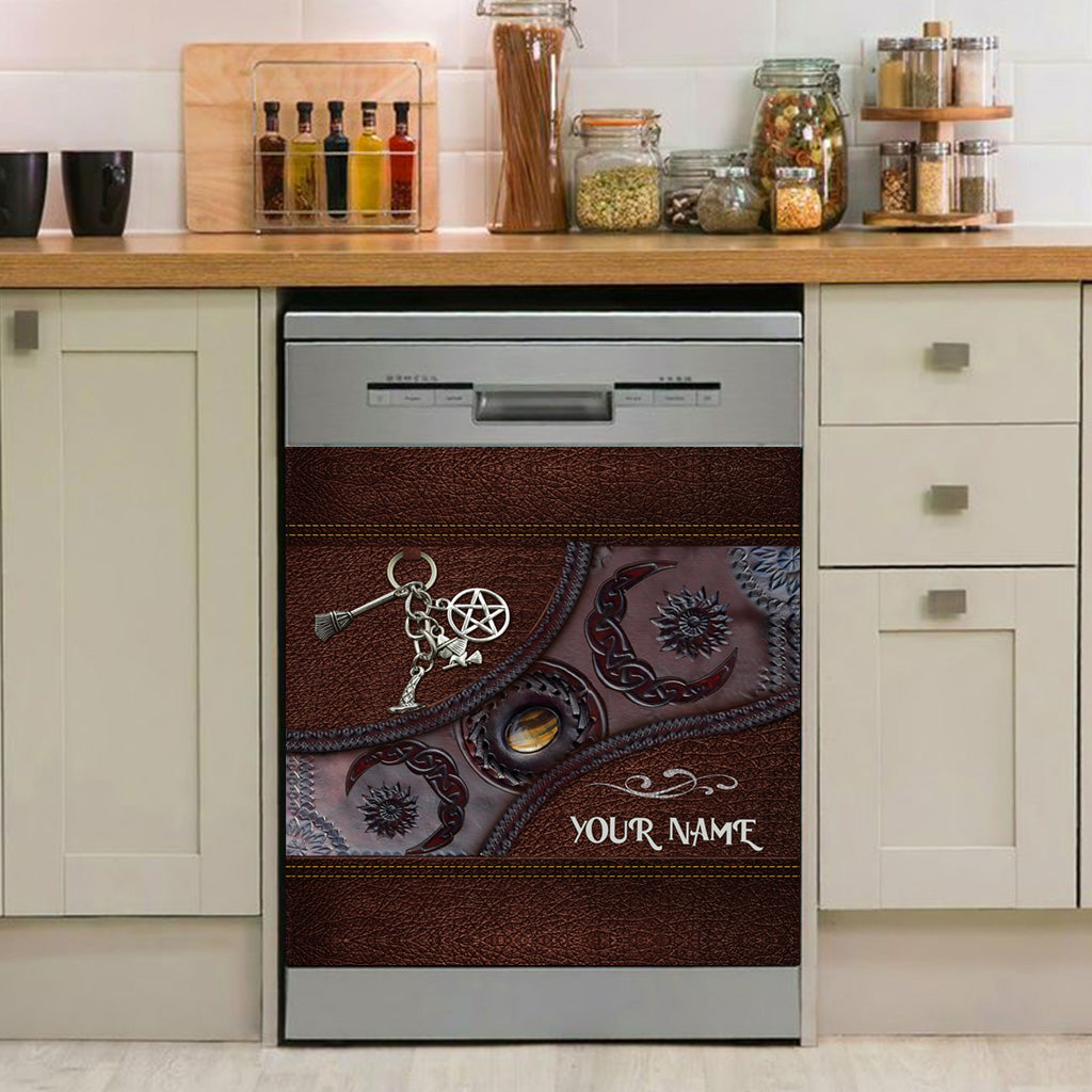 Triple Moon - Personalized Witch Dishwasher Cover