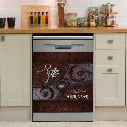Triple Moon - Personalized Witch Dishwasher Cover