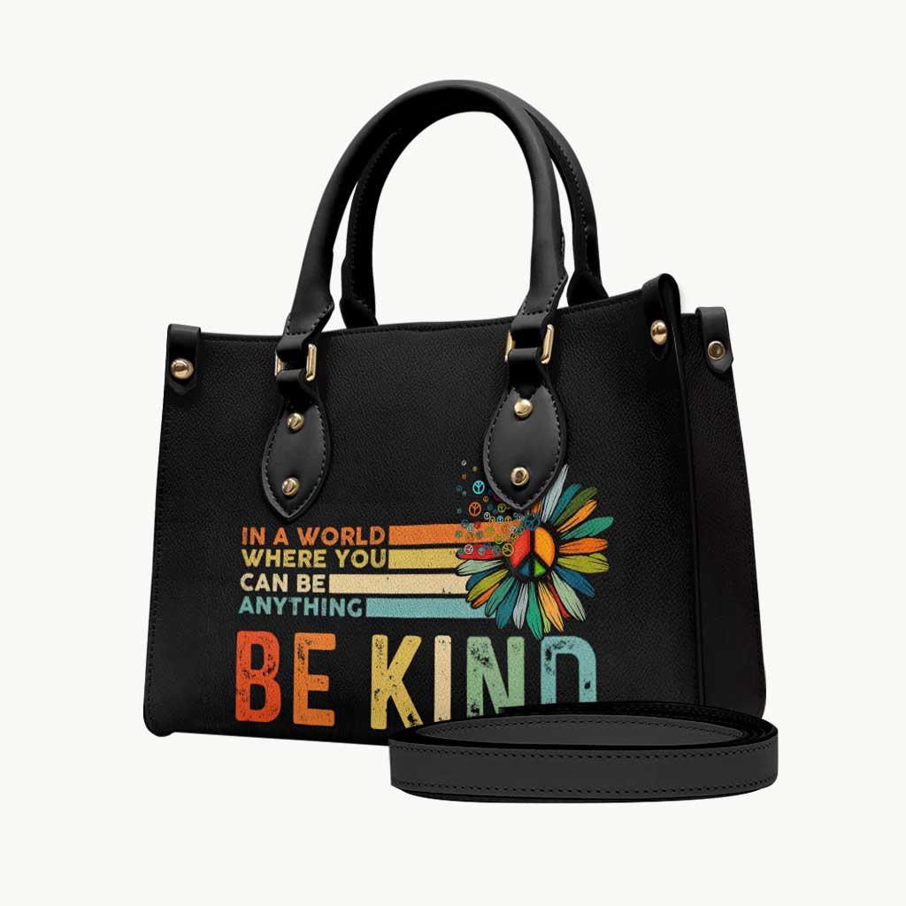Be Kind - Hippie Leather Handbag