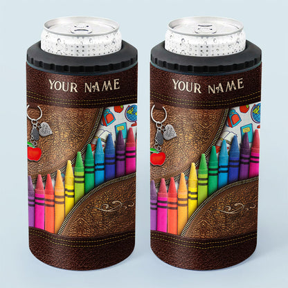 Teach Love Inspire - Personalized Teacher Can Cooler