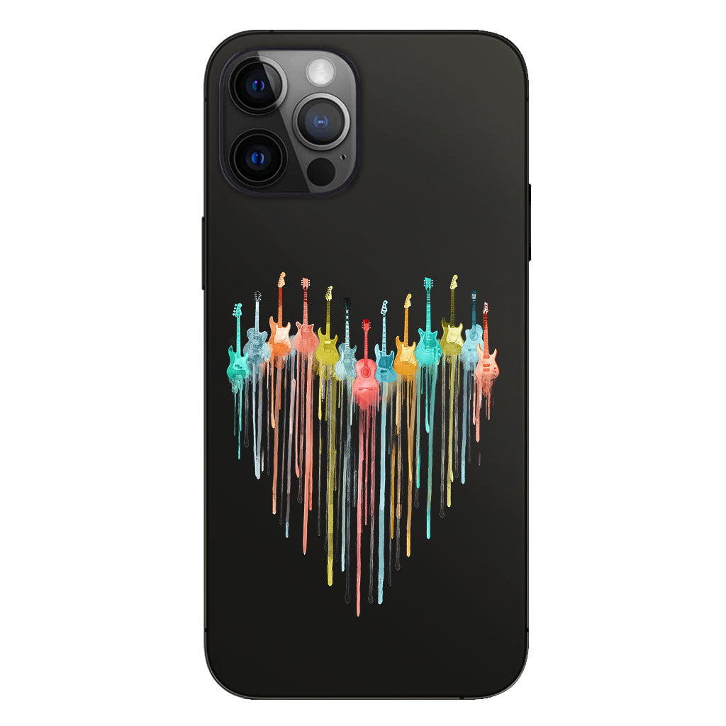 Colorful Guitars - Guitar Clear Phone Case