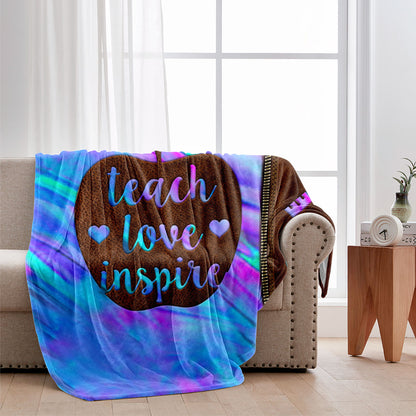 Teach Love Inspire - Personalized Teacher Blanket
