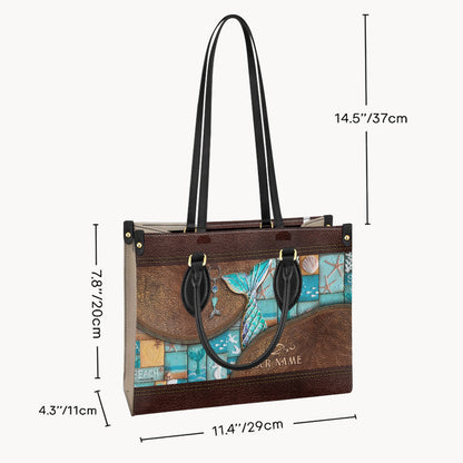Love Mermaid - Personalized Mermaid Leather Handbag