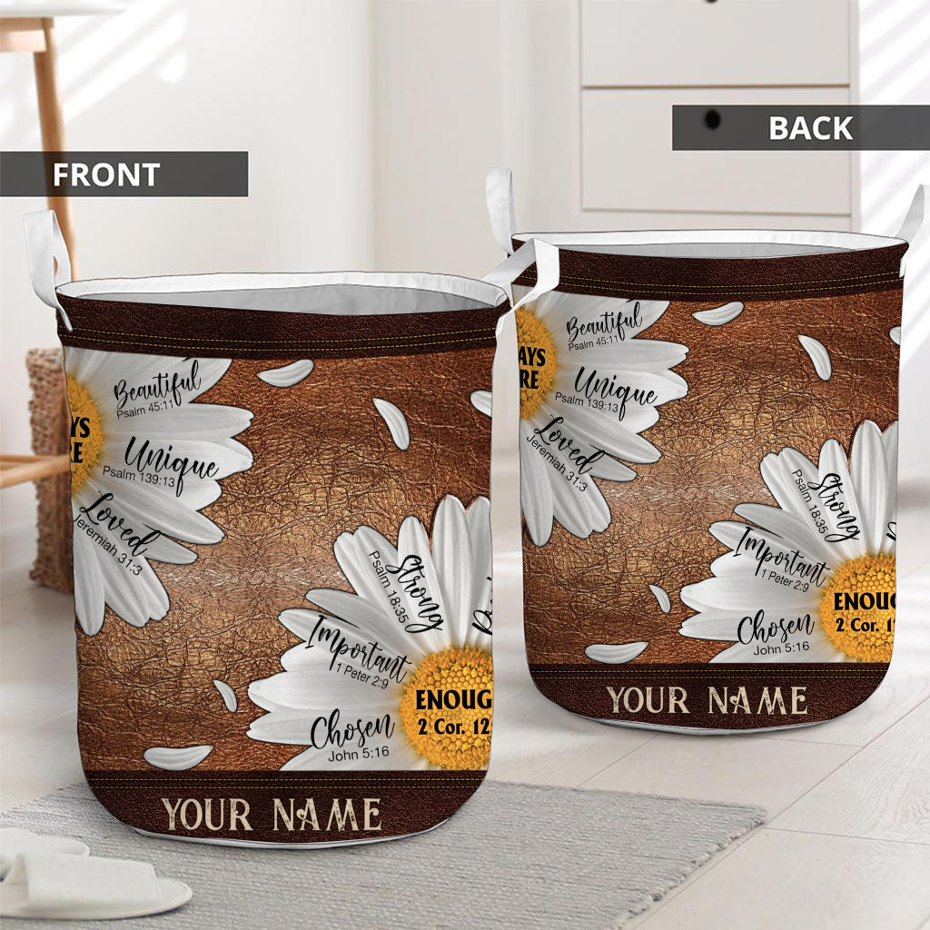 God Says You Are - Personalized Christian Storage Basket