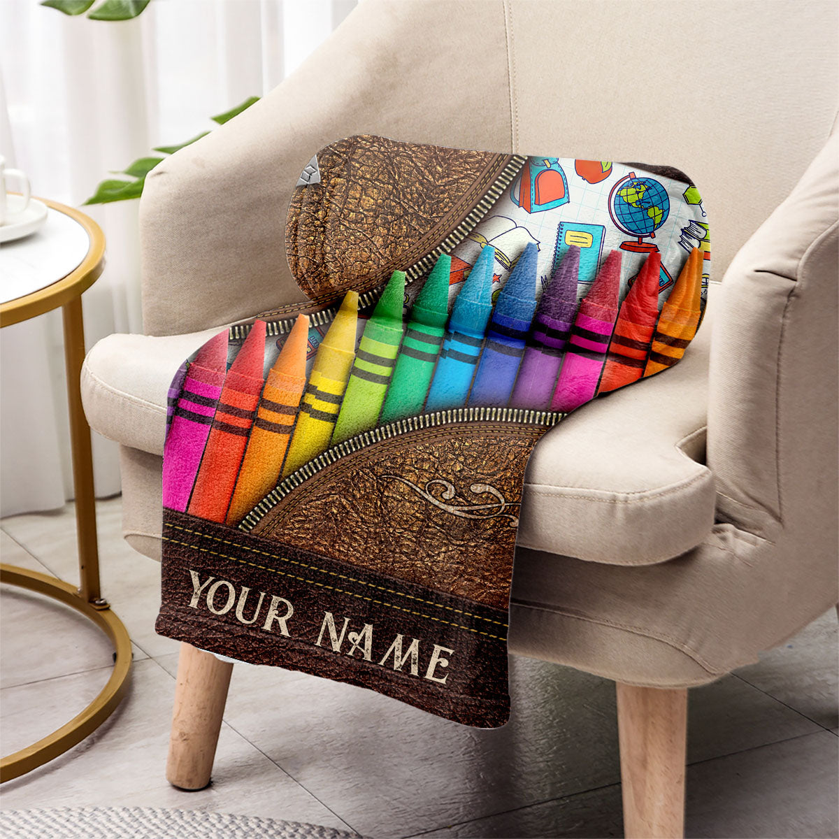 Teach Love Inspire - Personalized Teacher Blanket