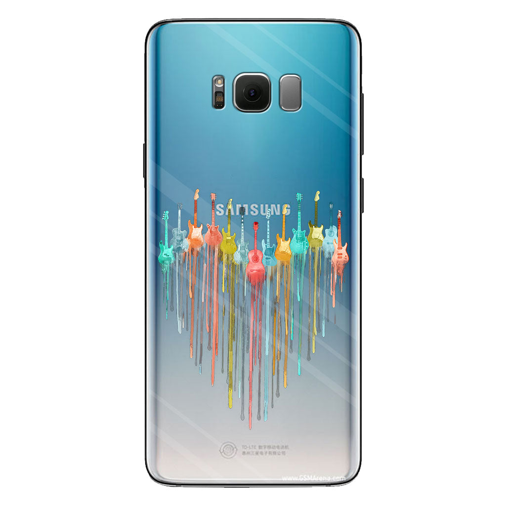 Colorful Guitars - Guitar Clear Phone Case